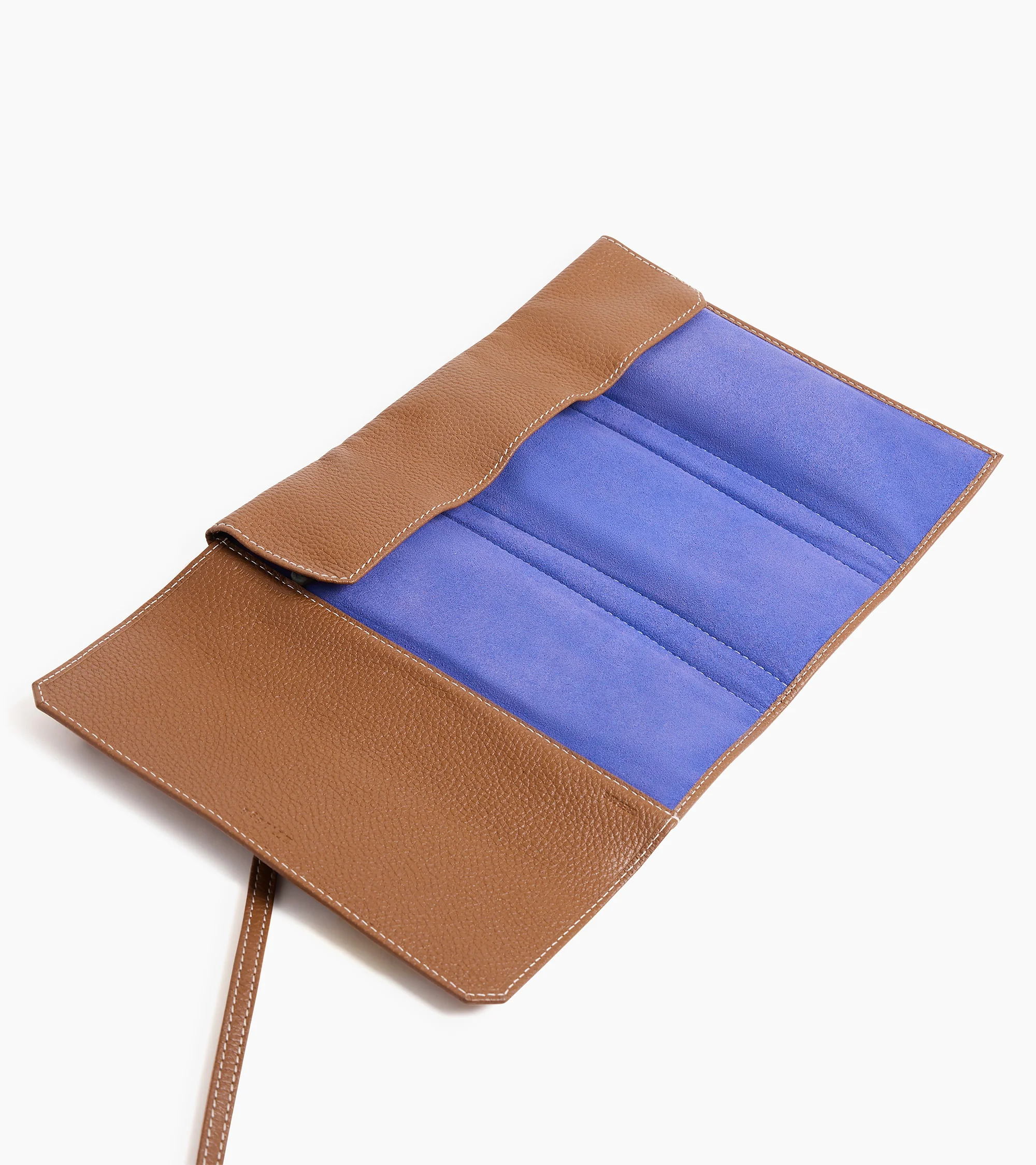 Coffret 3 montres de voyage en cuir grainé - Image 3