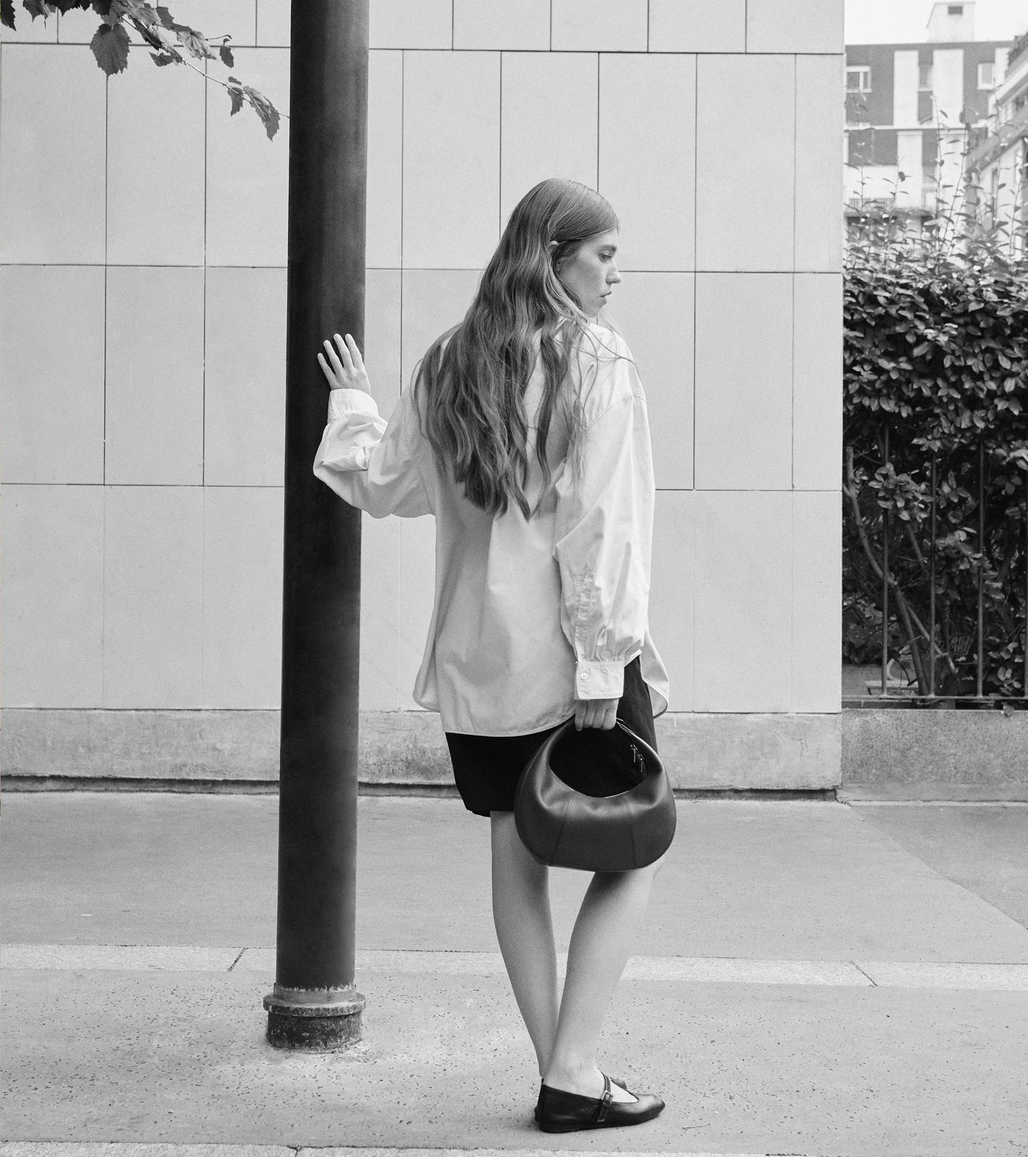 Petit sac hobo Juliette en cuir grainé - Image 8