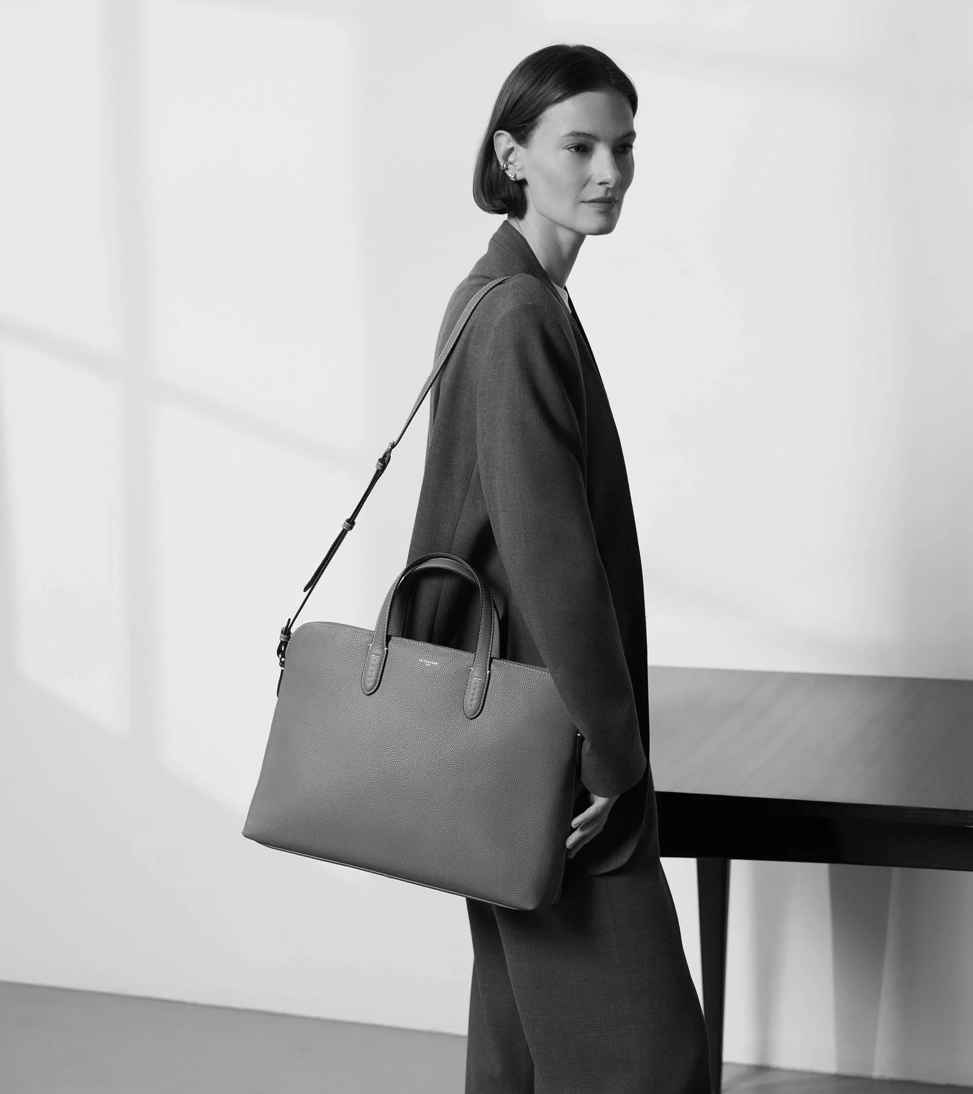 Porte documents 1 soufflet 15" Sophie en cuir grainé - Image 6