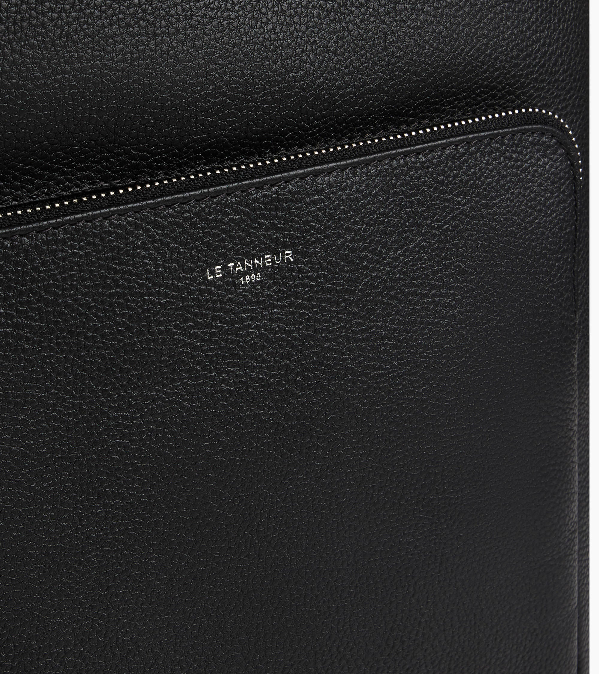 Sac à dos zippé business Sophie en cuir grainé - Image 4