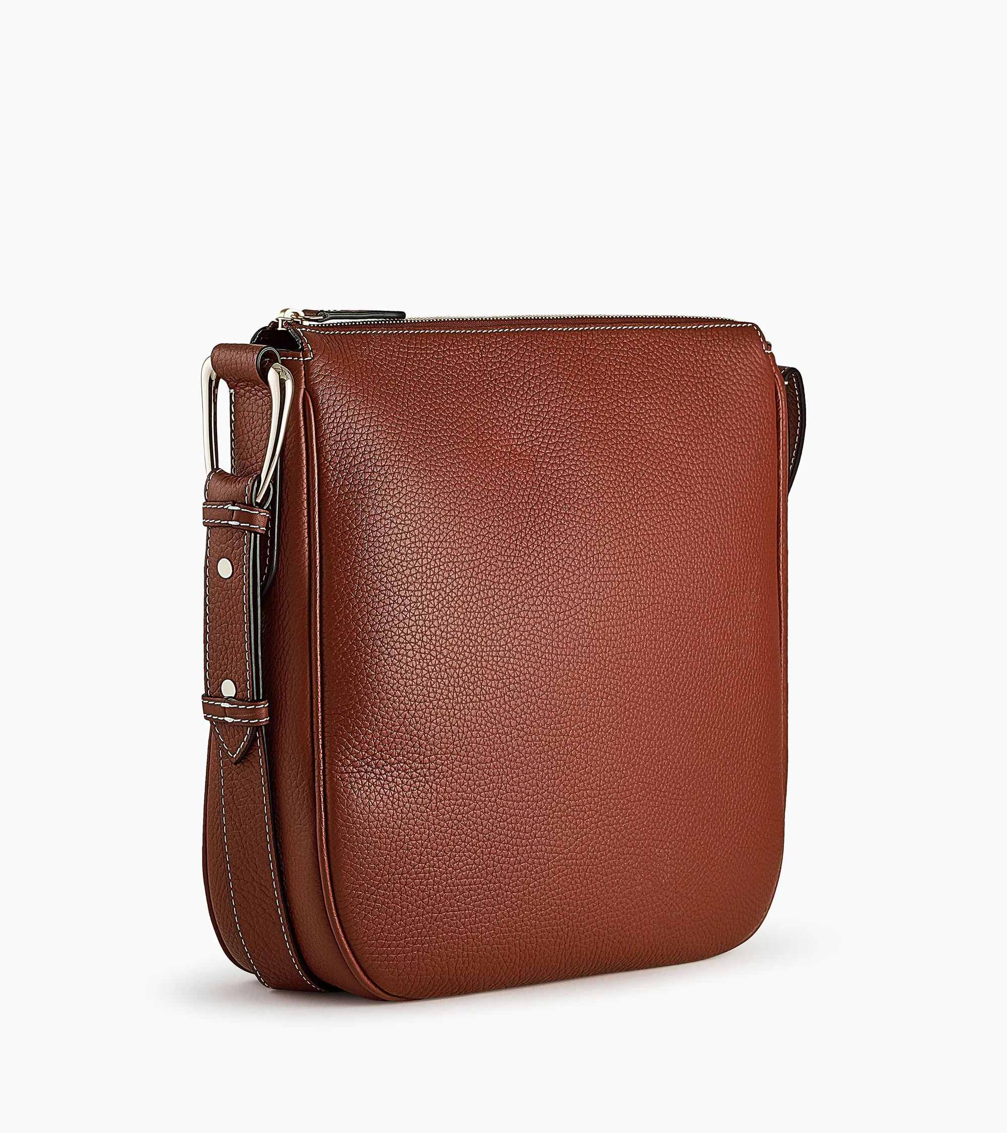 Sac hobo moyen modèle Madeleine en cuir de taurillon grainé - Image 6